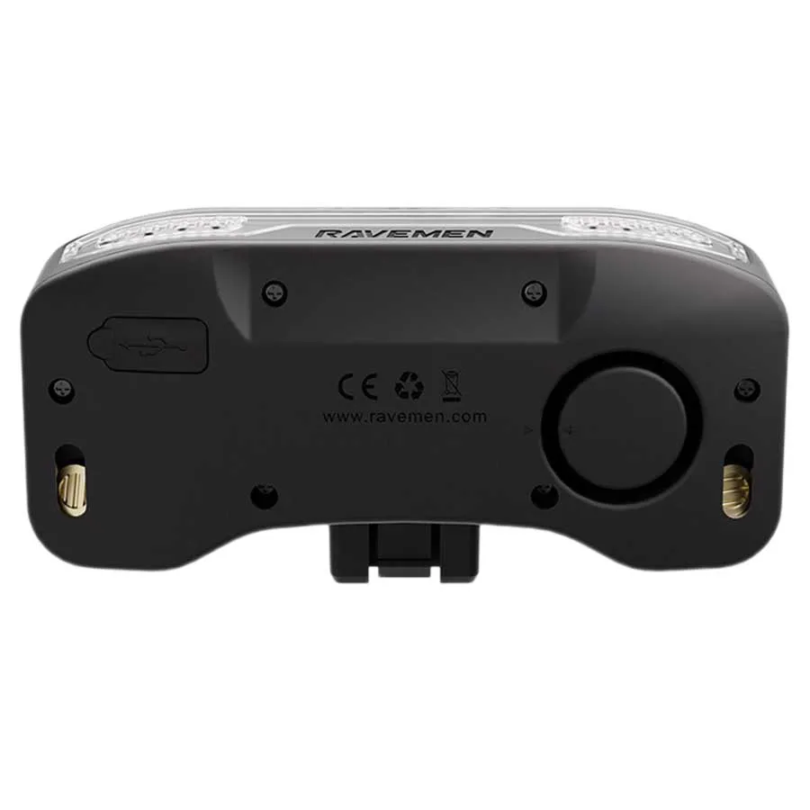 Ravemen Nt101 Baklys, Black, 160 Lysstyrker