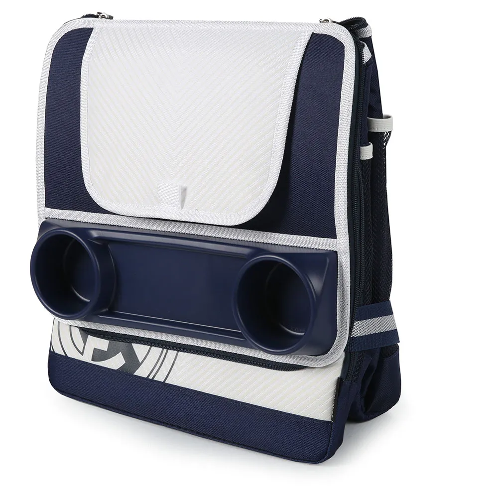 REAL Rullende Kjølebag 34.00x27.9x35.1 Cm, White / blue, One Size REAL Rullende Kjølebag 34.00x27.9x35.1 Cm, White / blue, One Size