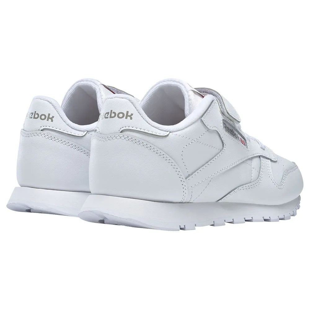 Reebok Leather 1v Velcro Treningssko, White / carbon / vector blue, EU 31 1/2 Reebok Leather 1v Velcro Treningssko, White / carbon / vector blue, EU 31 1/2