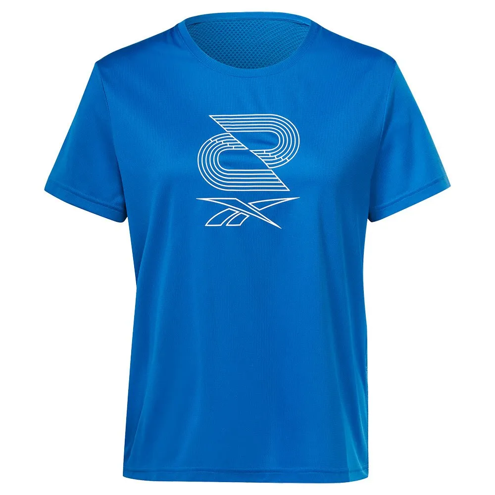 Reebok Speedwick Graphic Kortarmet T-skjorte female, Vector blue