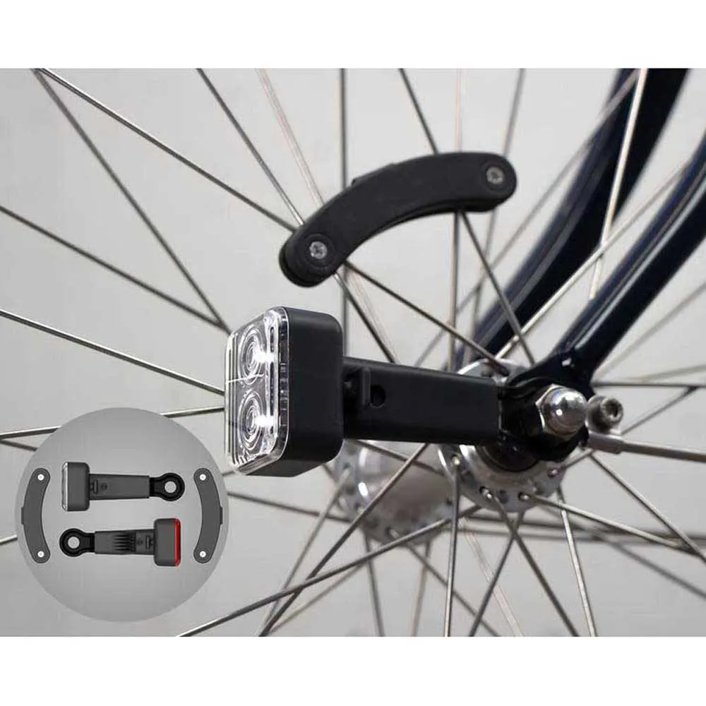 Reelight Ams Constant Light Sykkellyktesett, Black, One Size
