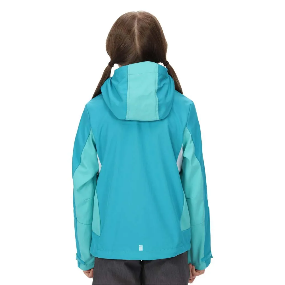 Regatta Acidity V Softshelljakke, Enamel / turquoise, 3-4Y