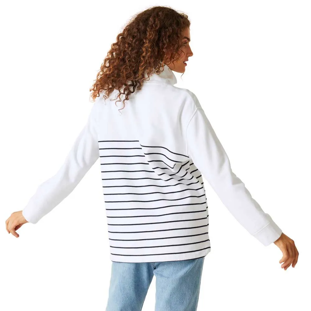 Regatta Bayletta Fleecejakke Med Halv Glidelås, White / navy
