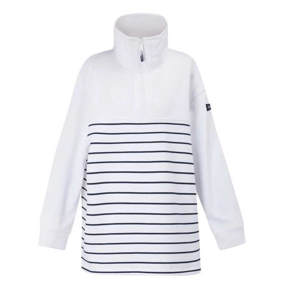 Regatta Bayletta Fleecejakke Med Halv Glidelås, White / navy