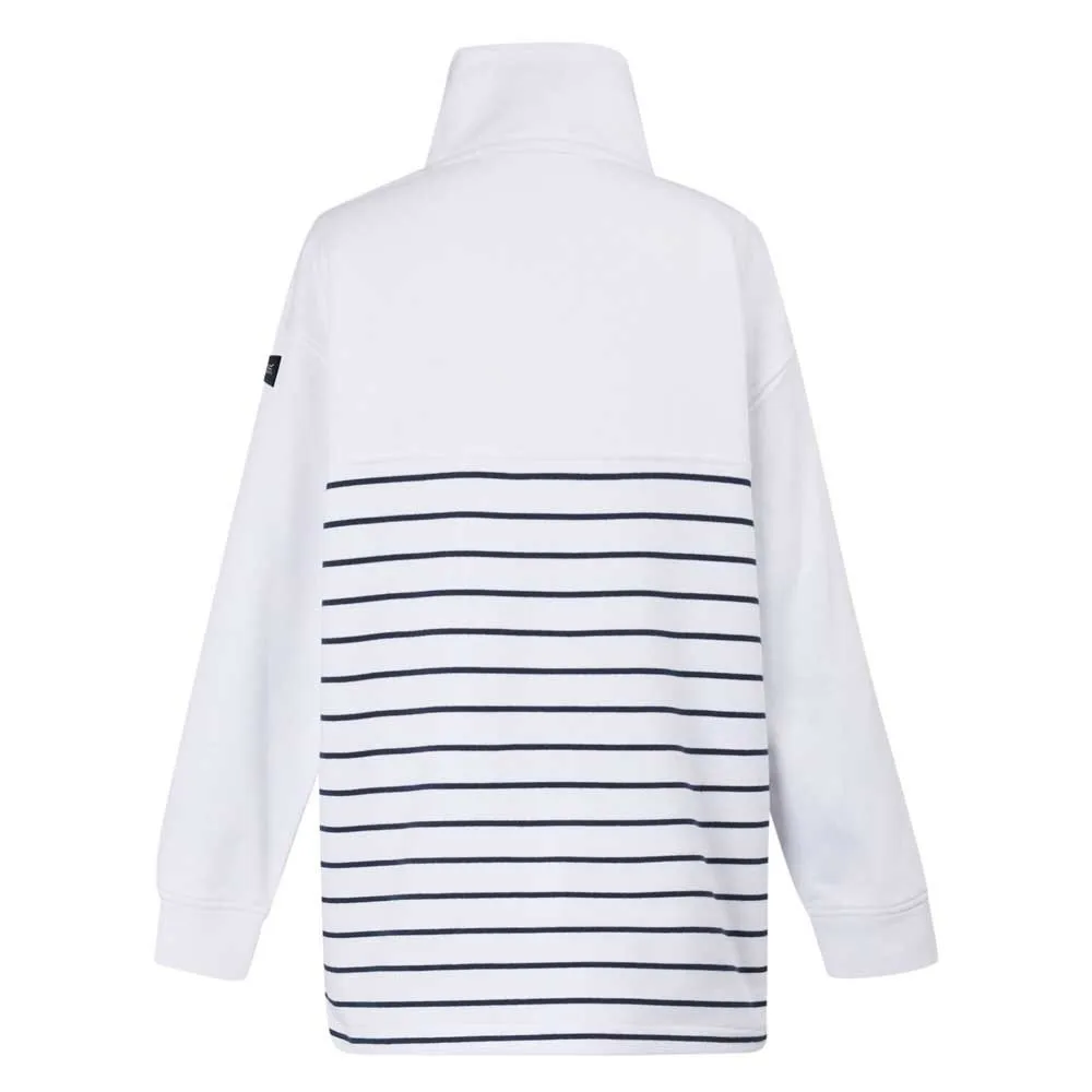 Regatta Bayletta Fleecejakke Med Halv Glidelås, White / navy