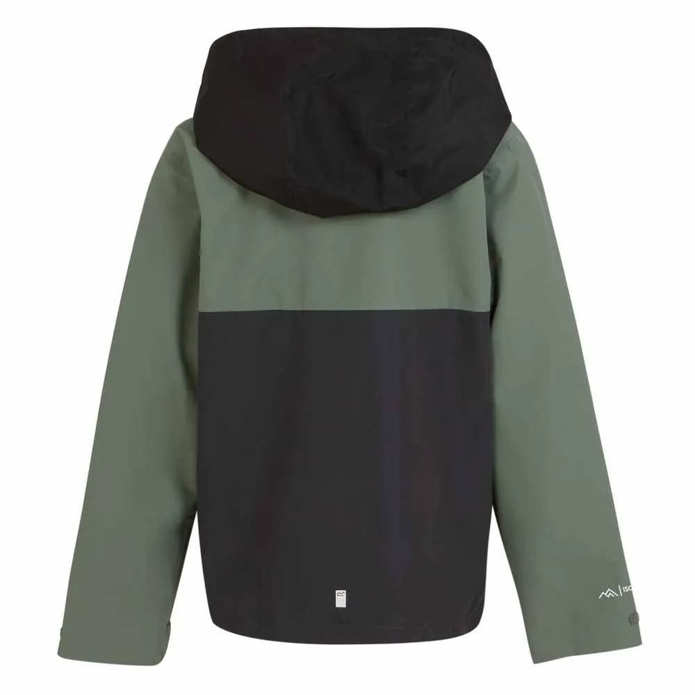 Regatta Hanleigh Jakke, Black / agave green, 7-8Y