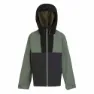 Regatta Hanleigh Jakke, Black / agave green, 7-8Y