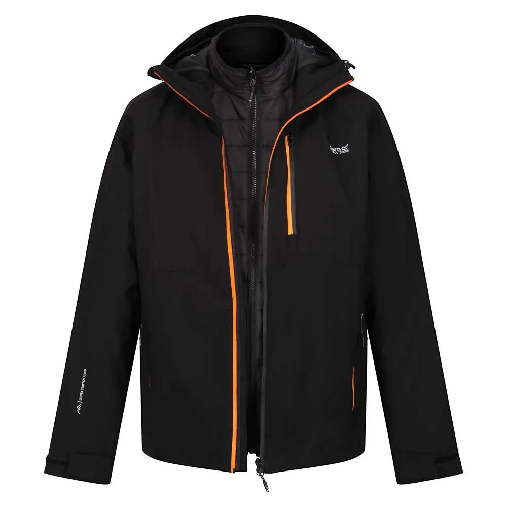 Regatta Wentwood Viii Jakke Refurbished, Black / orange pepper