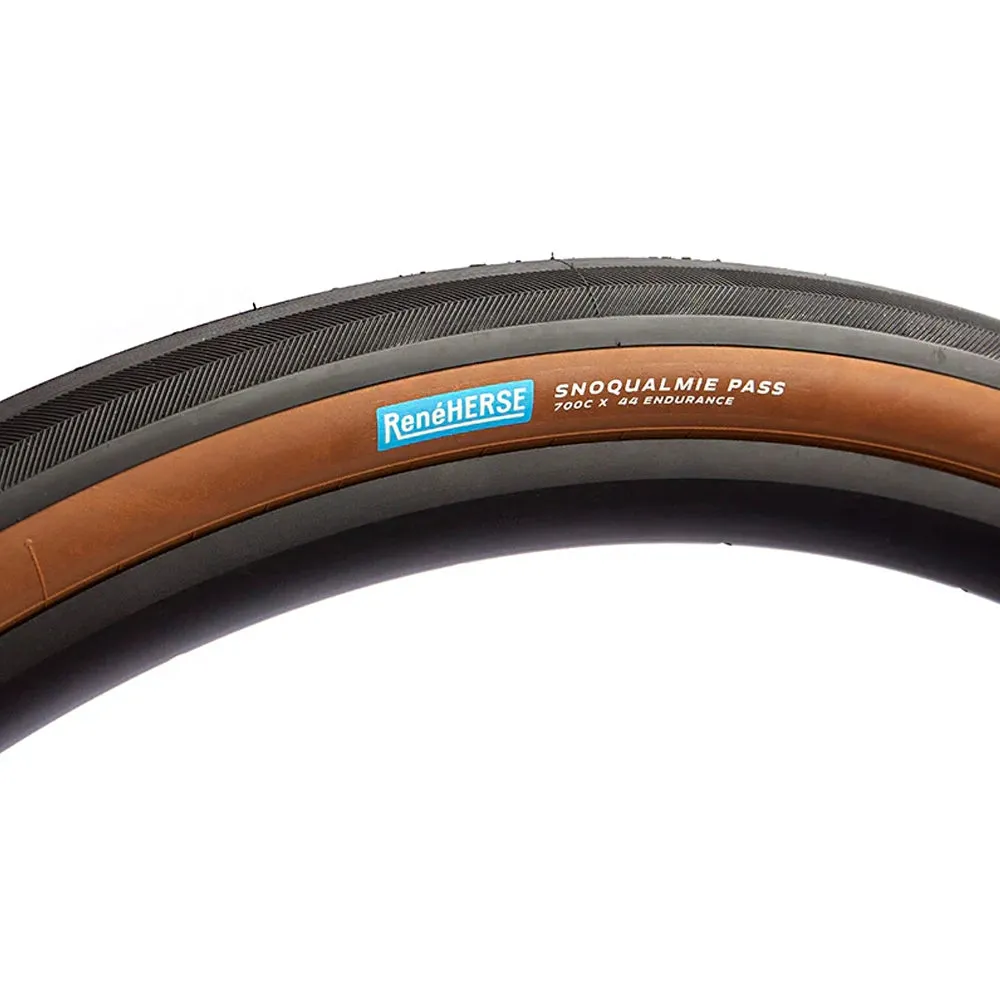 Rene Herse Gravel Tyre Snoqualmie Pass Endurance, Dark tan, 700 x 44, Sykkeldekk Rene Herse Gravel Tyre Snoqualmie Pass Endurance, Dark tan, 700 x 44, Sykkeldekk