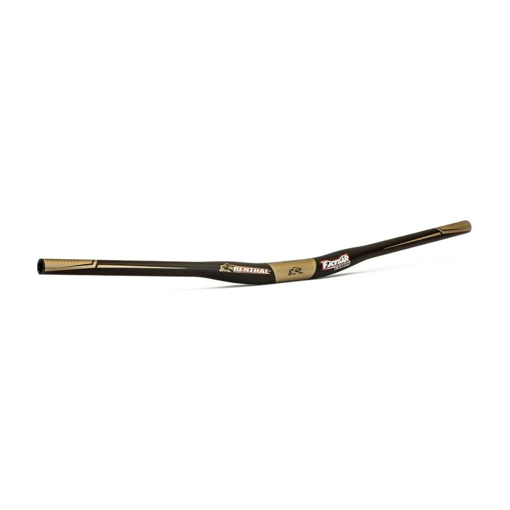 Renthal Fatbar Carbon V2 10 Mm Styre, Black / gold, 31.8mm, 800mm