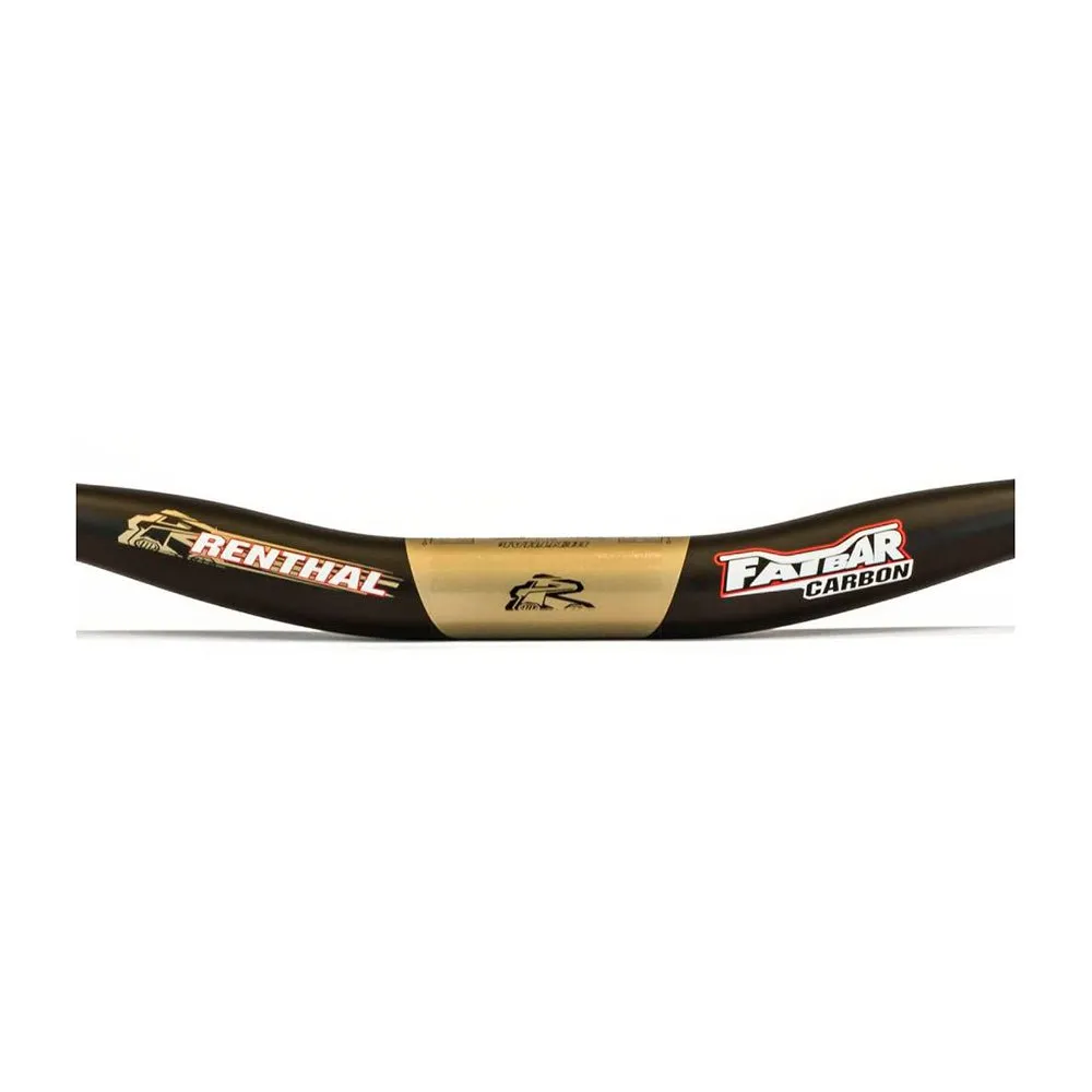 Renthal Fatbar Carbon V2 10 Mm Styre, Black / gold, 31.8mm, 800mm