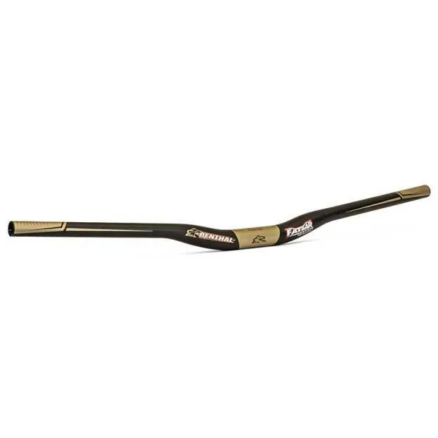 Renthal V2 Fatbar Carbon Rise 20 Mm Styre, Black / aluminium gold, 31.8mm, 800mm