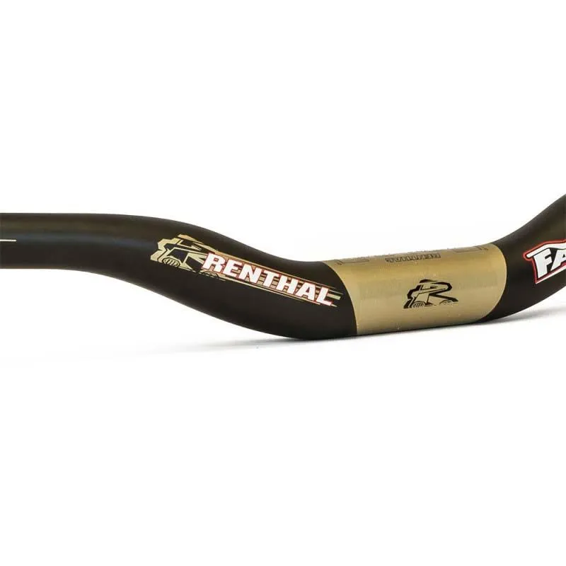 Renthal V2 Fatbar Carbon Rise 30 Mm Styre, Black / aluminium gold, 31.8mm, 800mm Renthal V2 Fatbar Carbon Rise 30 Mm Styre, Black / aluminium gold, 31.8mm, 800mm