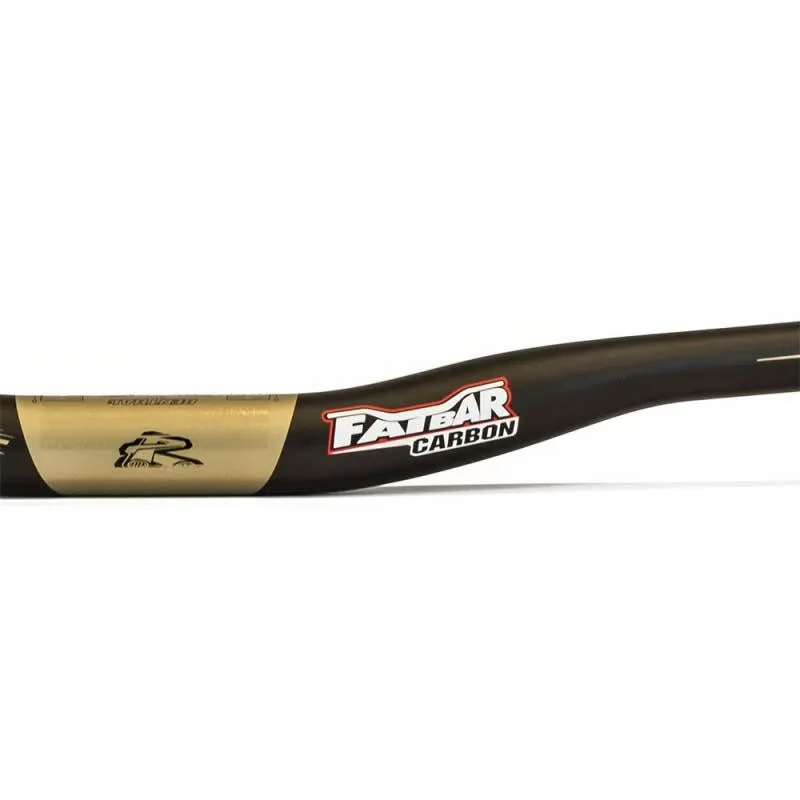 Renthal V2 Fatbar Carbon Rise 30 Mm Styre, Black / aluminium gold, 31.8mm, 800mm Renthal V2 Fatbar Carbon Rise 30 Mm Styre, Black / aluminium gold, 31.8mm, 800mm