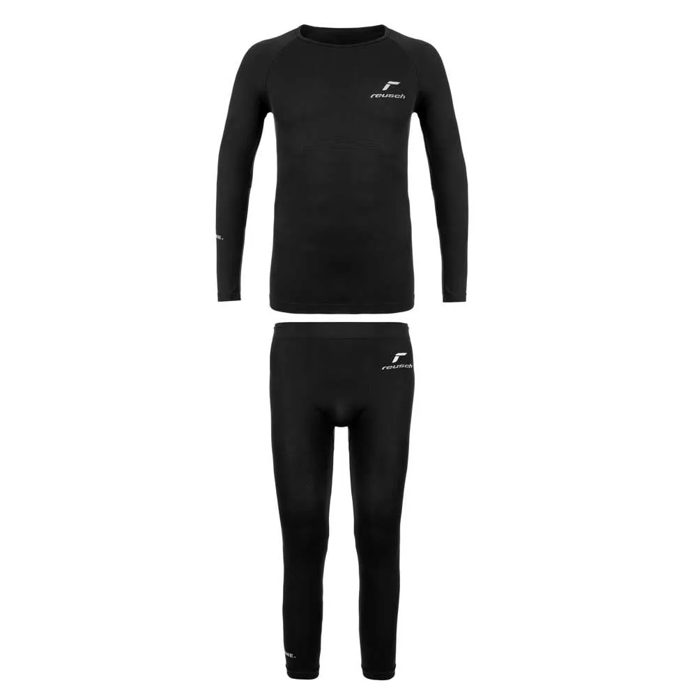 Reusch 5240429 Basislagsett, Black, 140cm