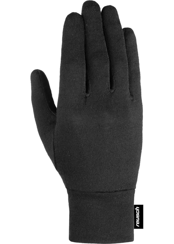 Reusch Merino Wool Conductive Liner, Black