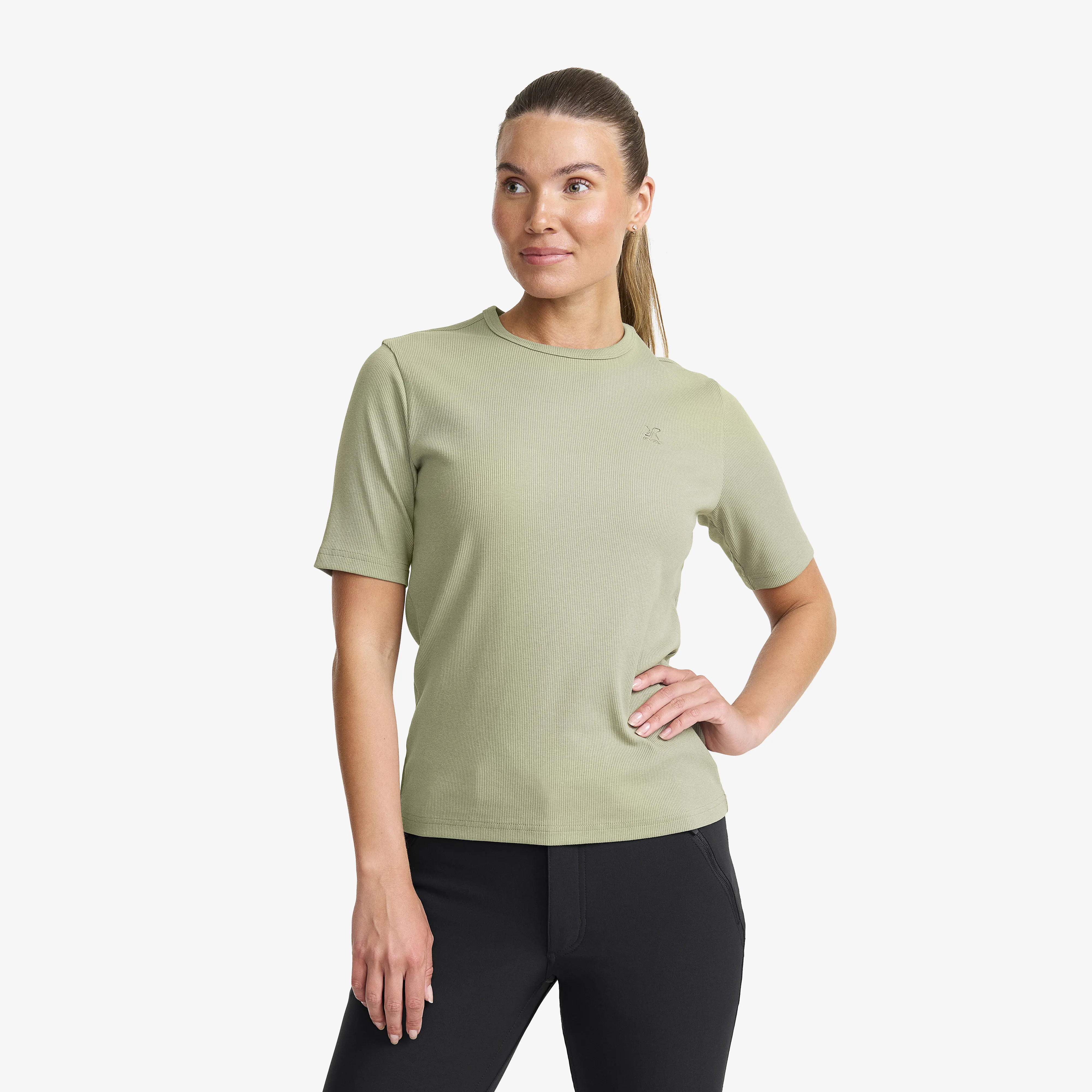 RevolutionRace Birch Ribbed T-shirt Dame