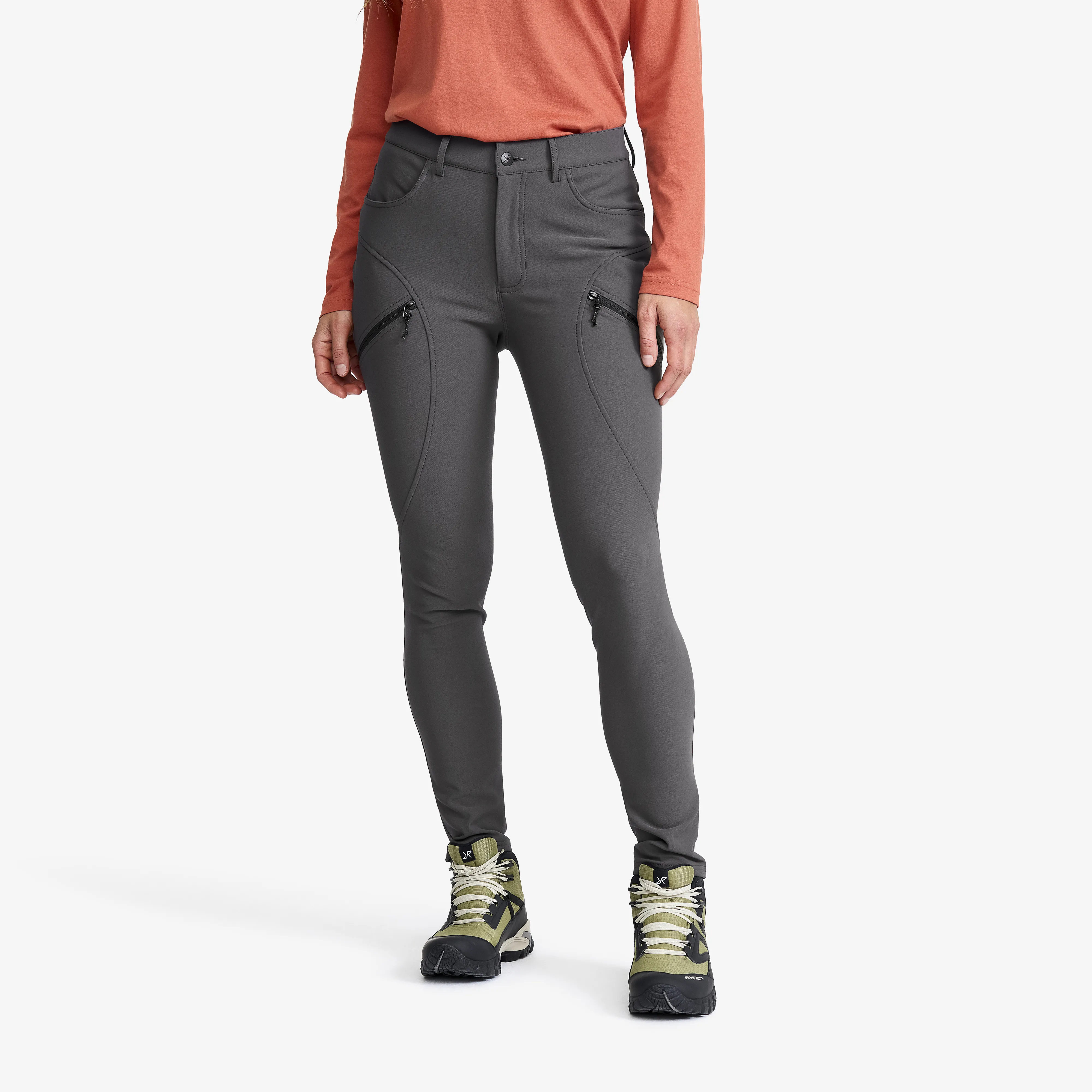 RevolutionRace Outdoor Jeans, Bouncer Highwaist Jeans Dame RevolutionRace Outdoor Jeans, Bouncer Highwaist Jeans Dame