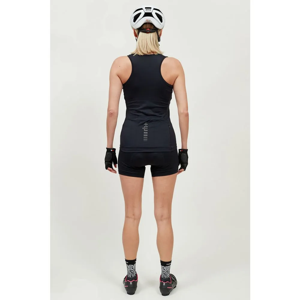 rh+ Elite Evo Ermeløs T-skjorte, Black / ghepard, L rh+ Elite Evo Ermeløs T-skjorte, Black / ghepard, L