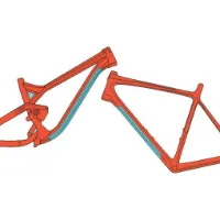 RIDE WRAP Downtube Xtra Thick Rammesikringsklistremerker RIDE WRAP Downtube Xtra Thick Rammesikringsklistremerker
