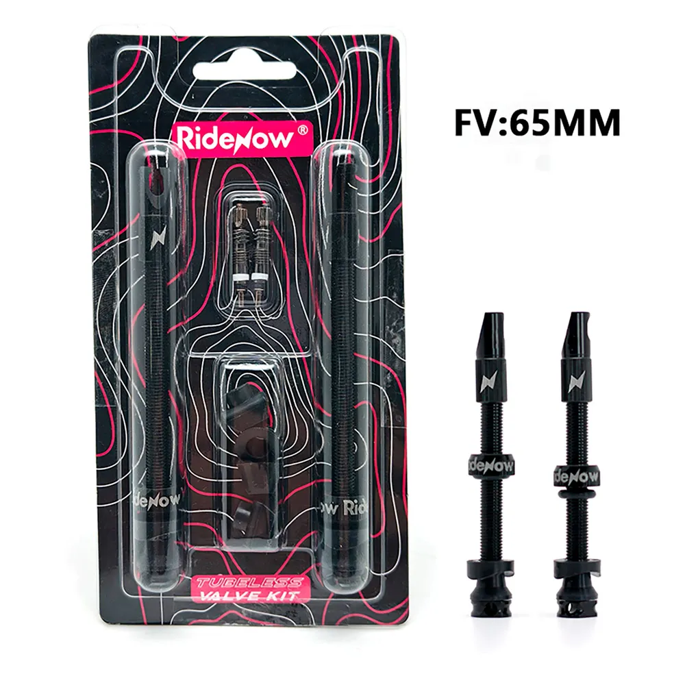 RideNow Fv Presta Tubeless 65mm Ventiler, Black, One Size