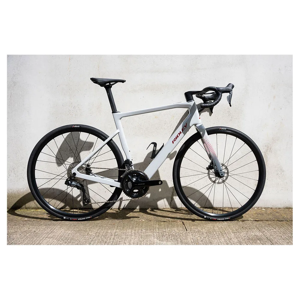 Ridley E-grifn Ultegra Di2 2024 Elektrisk Landeveissykkel, Grey / red, XL, 350Wh, Elsykkel Ridley E-grifn Ultegra Di2 2024 Elektrisk Landeveissykkel, Grey / red, XL, 350Wh, Elsykkel