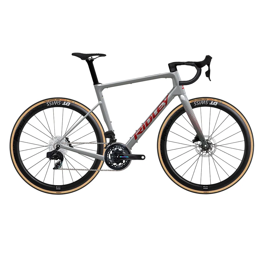 Ridley Grifn Rs Force Axs 2024 Grussykkel, Grey / red, Gravel sykkel Ridley Grifn Rs Force Axs 2024 Grussykkel, Grey / red, Gravel sykkel