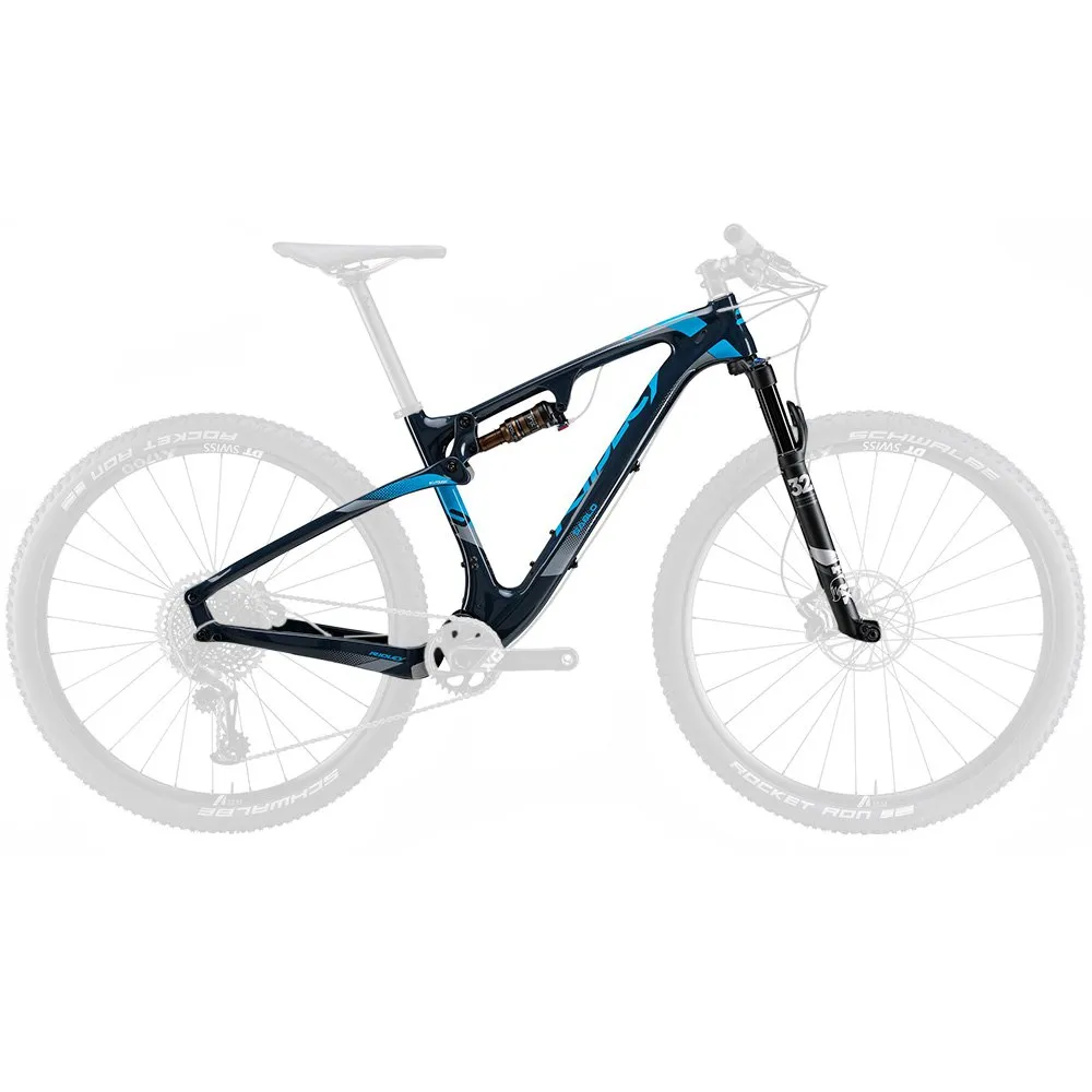 Ridley Sablo Fs C Mtb-ramme, Black metallic / blue, XL Ridley Sablo Fs C Mtb-ramme, Black metallic / blue, XL