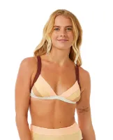 Rip Curl Block Party Spliced Fixed Triangle Bikini Top Rip Curl Block Party Spliced Fixed Triangle Bikini Top
