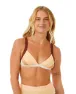 Rip Curl Block Party Spliced Fixed Triangle Bikini Top