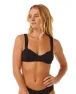Rip Curl Classic Surf D-DD Bikini Top, Black, L