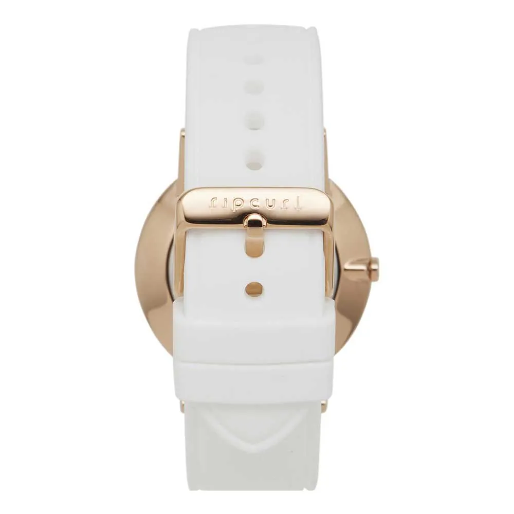 Rip Curl Latch Solar Silicone Rose Gold Klokke, White
