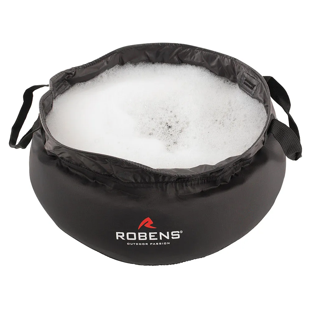 Robens Collapsible Wash 10l Vaskebalje, Black, One Size