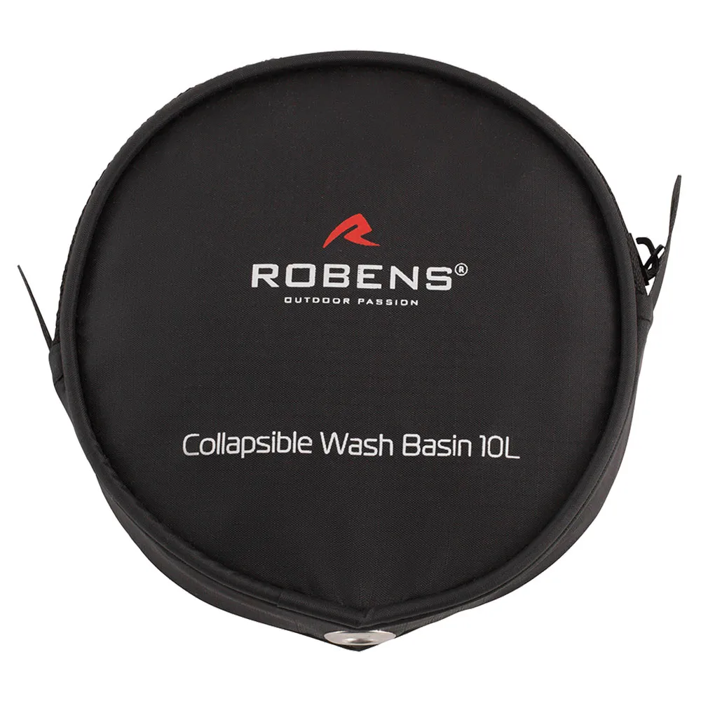Robens Collapsible Wash 10l Vaskebalje, Black, One Size
