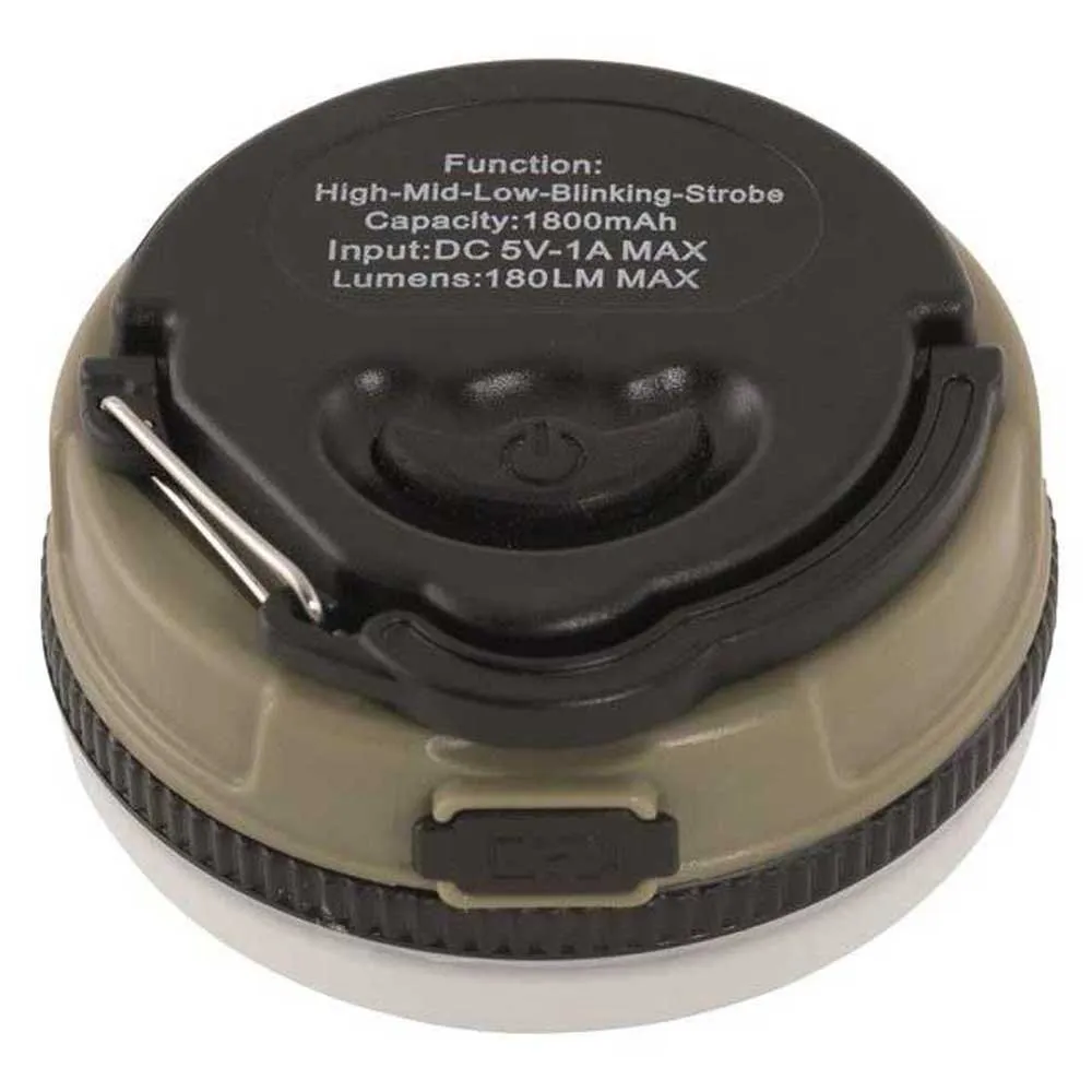 Robens Dunkery Beacon Rechargeable Lampe, Grey, 180 Lysstyrker