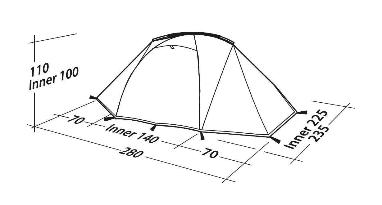 Robens Lodge 2 Telt, Green, 2 Steder