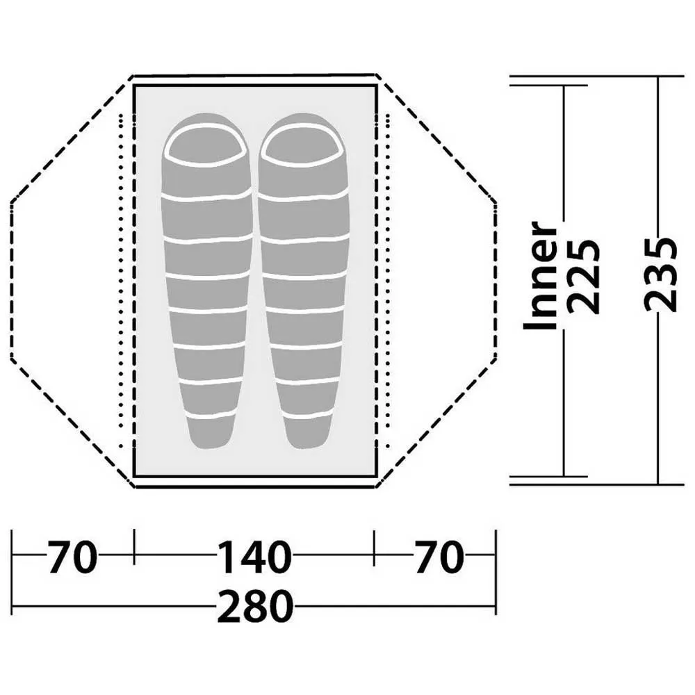 Robens Lodge 2 Telt, Green, 2 Steder