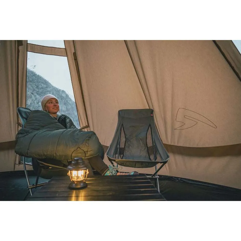 Robens Observer High Stol, Granite grey, 100 x 69 x 50cm