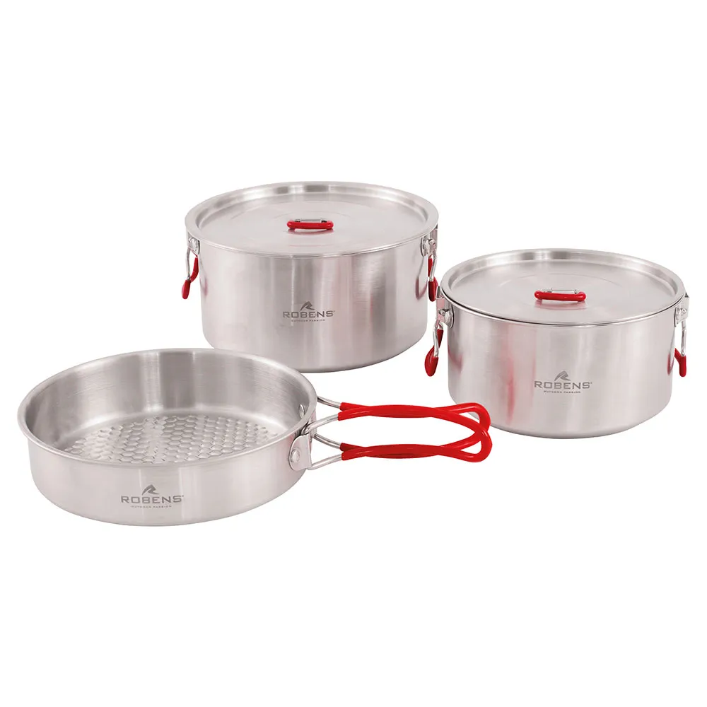 Robens Sierra Steel L Kjøkkenutstyr, Silver, One Size