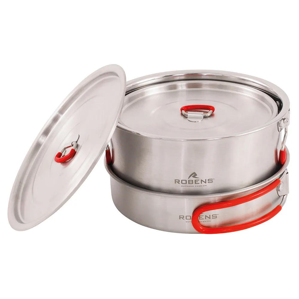 Robens Sierra Steel L Kjøkkenutstyr, Silver, One Size