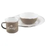 Robens Tongass Single Enamel Bestikksett, Khaki, One Size