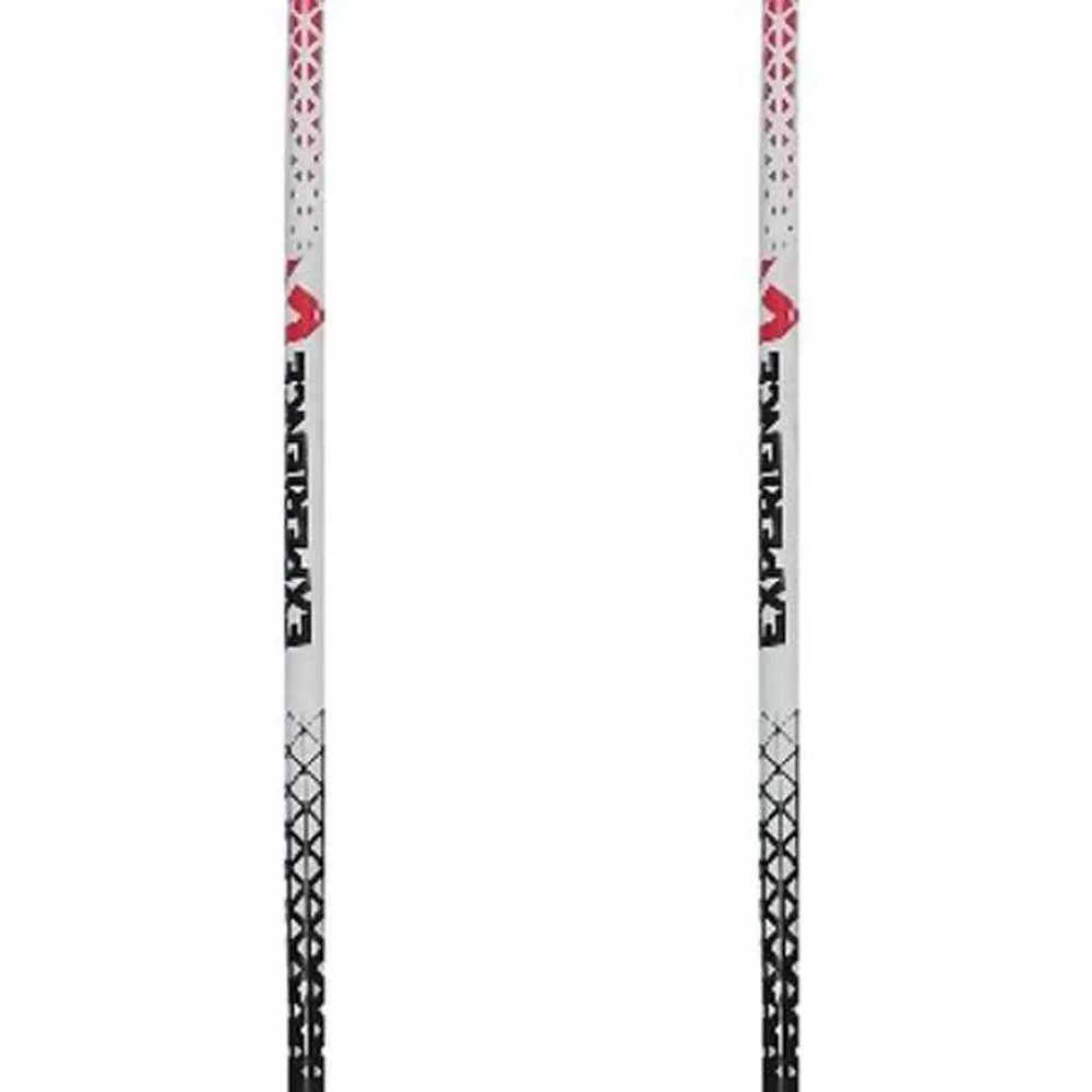 Rock Experience Alu Z Fly Spaserstokker, Bright white / chinese red, 115-135cm