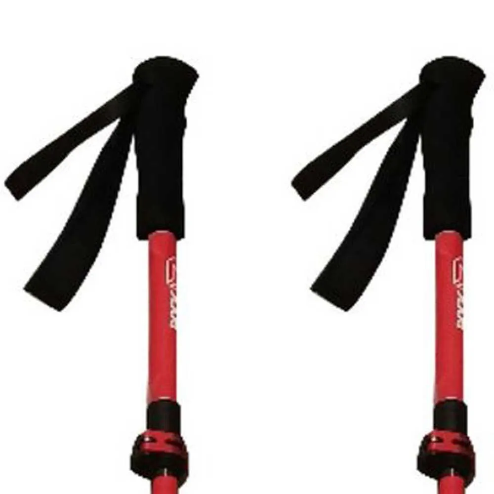 Rock Experience Alu Z Fly Spaserstokker, Bright white / chinese red, 115-135cm
