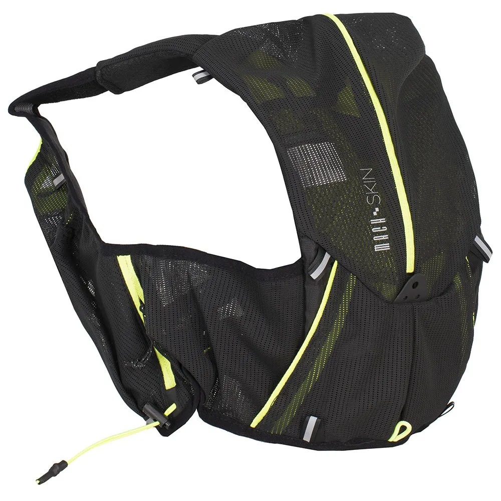 Rock Experience Mach Skin 8l Ryggsekk, Caviar / safety yellow Rock Experience Mach Skin 8l Ryggsekk, Caviar / safety yellow