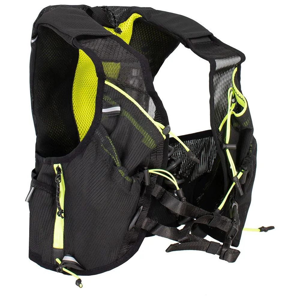 Rock Experience Mach Skin 8l Ryggsekk, Caviar / safety yellow Rock Experience Mach Skin 8l Ryggsekk, Caviar / safety yellow