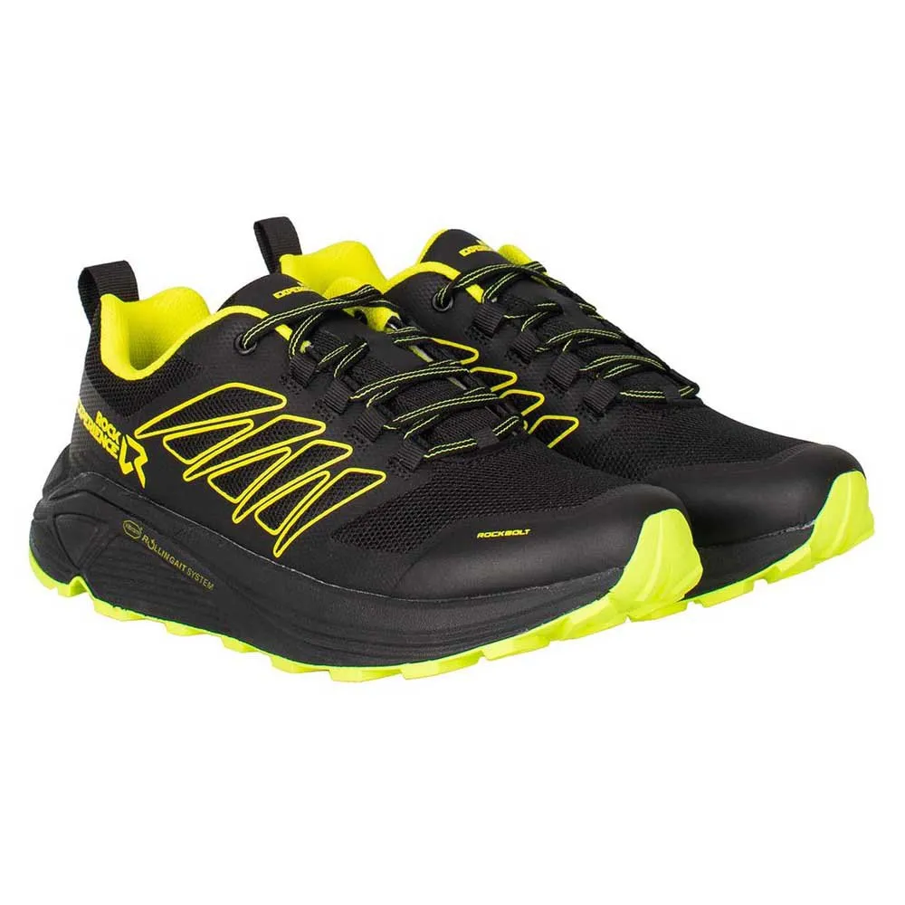 Rock Experience Rockbolt Trailsko, Ebony / safety yellow