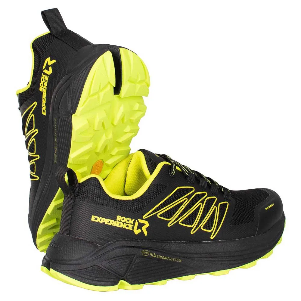 Rock Experience Rockbolt Trailsko, Ebony / safety yellow