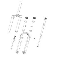 Rock Shox 180 Mm 27.5/29´´ Zeb A1+ Debonair+ Patron Rock Shox 180 Mm 27.5/29´´ Zeb A1+ Debonair+ Patron