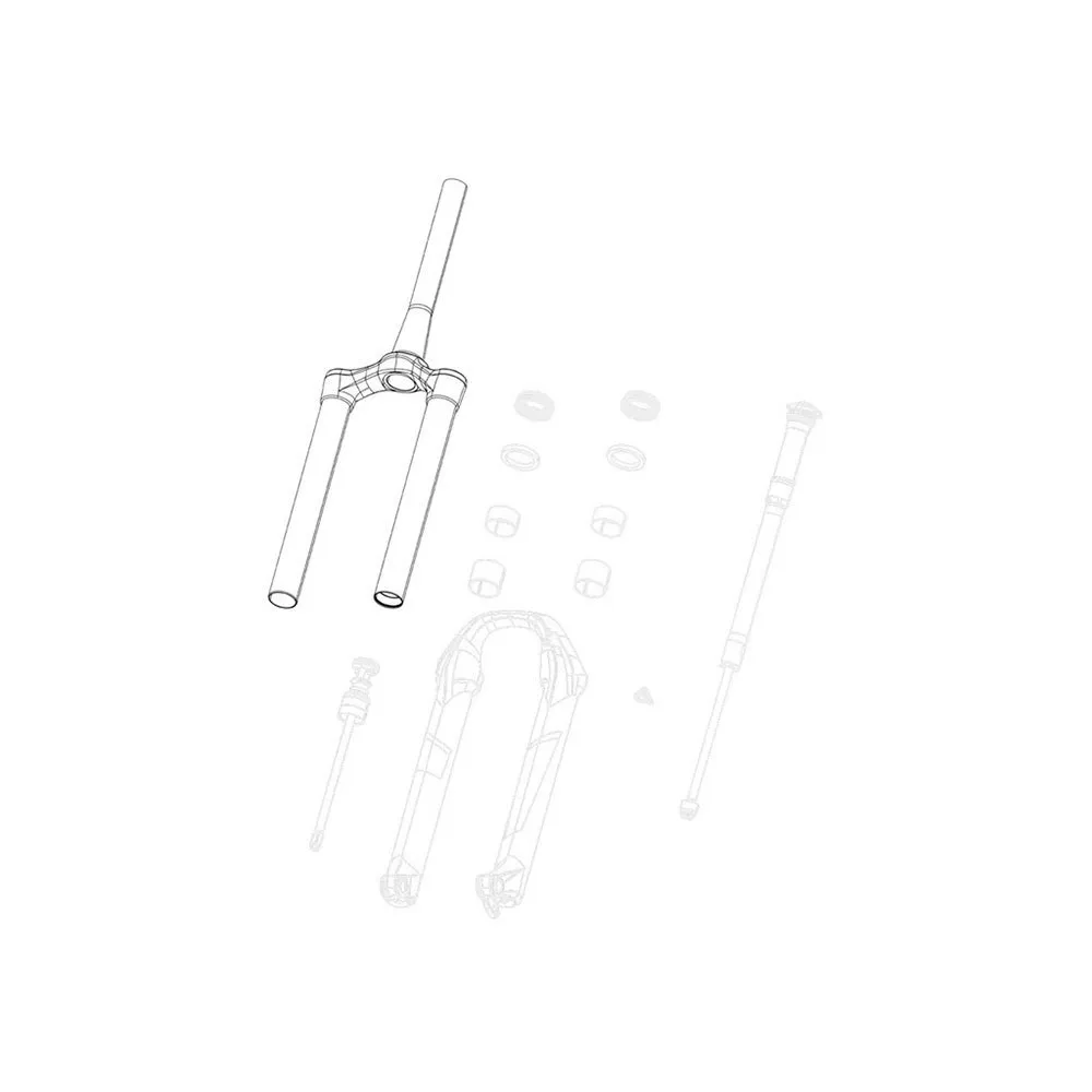 Rock Shox 30 Tk A1/rl A1/judy Tk/rl A1 Plus Solo Air 51 Offset Gold Gaffel For Krone/styrerør/overrør-samling Rock Shox 30 Tk A1/rl A1/judy Tk/rl A1 Plus Solo Air 51 Offset Gold Gaffel For Krone/styrerør/overrør-samling