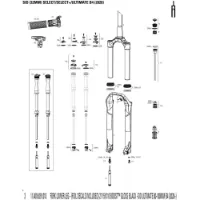 Rock Shox B4 80-100 Mm 27´´ Boost Ultimate Gaffel Senkes Rock Shox B4 80-100 Mm 27´´ Boost Ultimate Gaffel Senkes